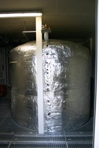 effizienhaus plus natternberg pufferspeicher Der Pufferspeicher des Effizienzhauses plus in Natternberg