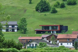 Flachdachhaus in Bezau.