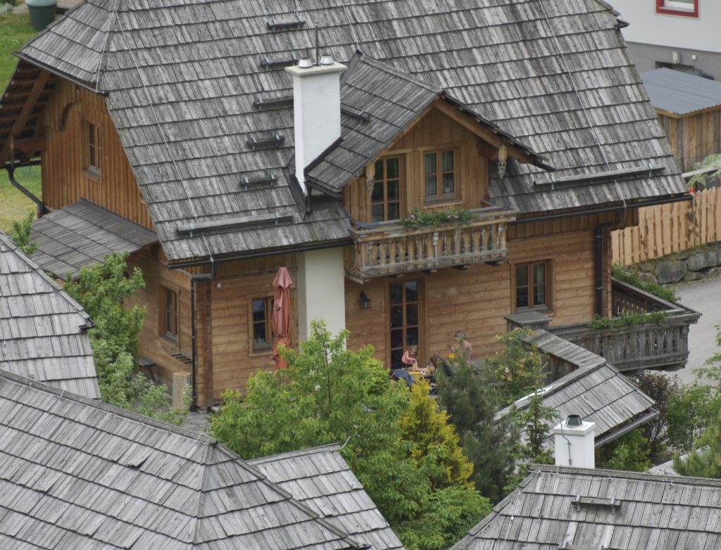 Hüttendorf im Lungau aus der Luft